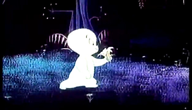 Casper walking through the jungle at night